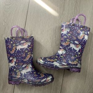 Girls Unicorn Lightup Rain Boots Members Mark